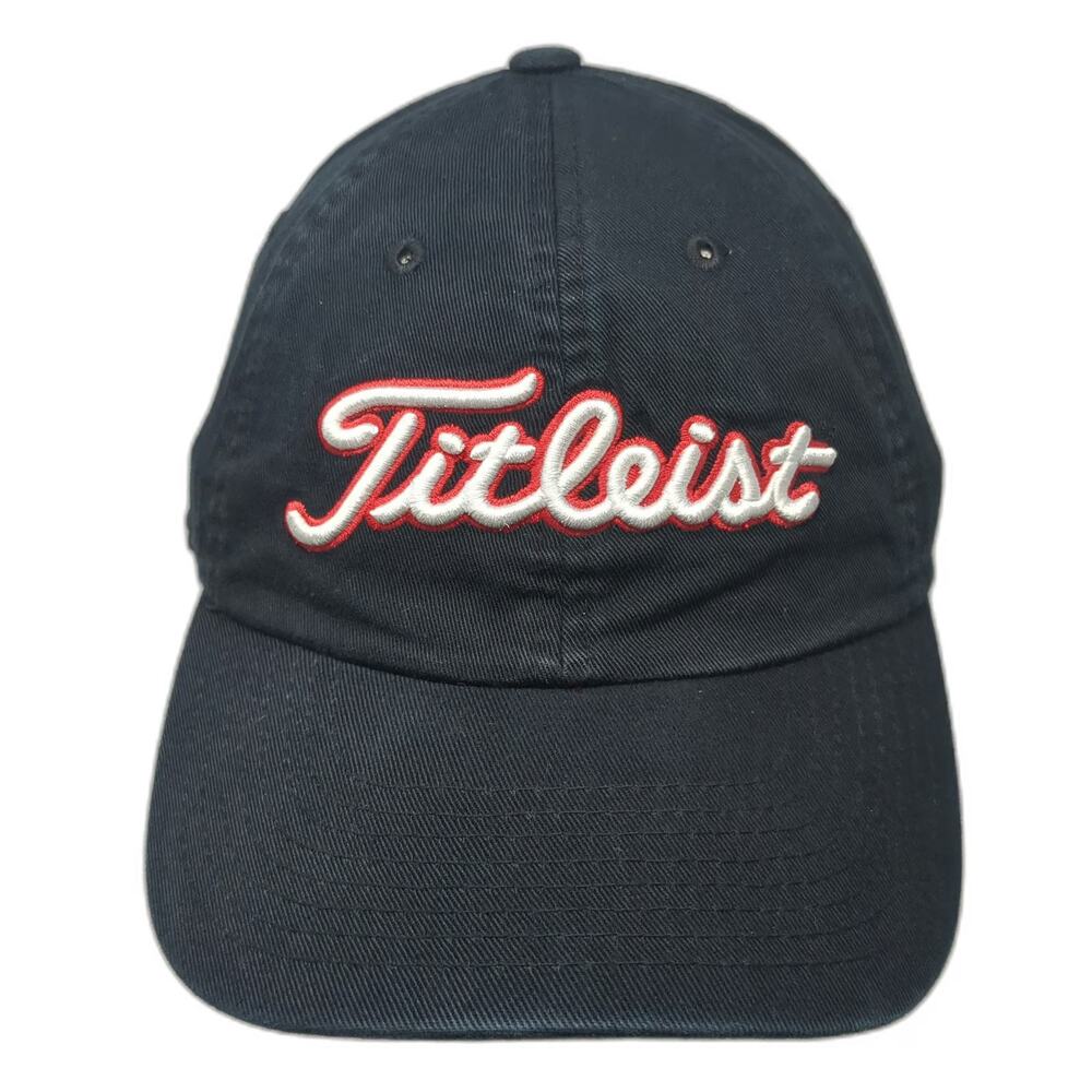 Titleist Fitted Baseball Cap Black XL Pro-Titanium 905 Stretch Fit Cotton Hat